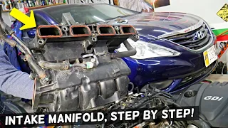 HYUNDAI SONATA INTAKE MANIFOLD REMOVAL REPLACEMENT