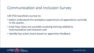 Communication and Inclusion in Apprenticeship