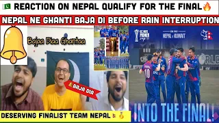 Nepal Winning Moments & Qualifying For Final Live Reaction 😍 | NEPvKUW