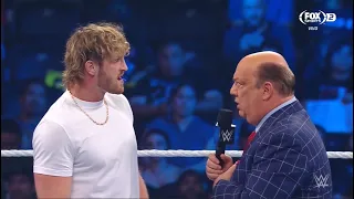 Paul Heyman regresa y confronta a Logan Paul por Roman Reigns - WWE SmackDown 16/09/2022