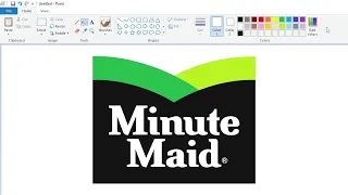 How to draw the Minute Maid logo using MS Paint | How to draw on your computer