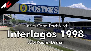 F1 1998 - ROUND 02 - Interlagos【Assetto Corsa Track Mod】