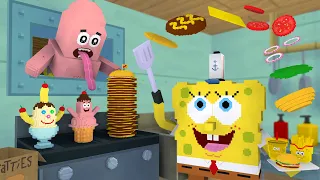 🎞  SPONGEBOB in Minecraft SEASON 1 & 2  -  Work at Pizza, Burger, Candy & More - Minecraft Animation