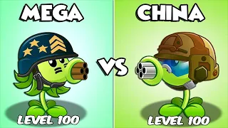 All Plants Level 100 Vs 5 Parasol Zombies Level 35 - PvZ 2 Challenge