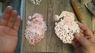 Santa face embellishment