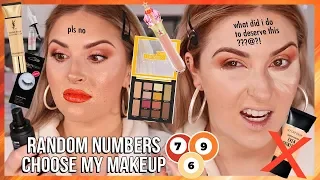 I have bad karma.. 😭 NUMBERS PICK MY MAKEUP CHALLENGE