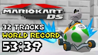 Mario Kart DS - 32 Tracks Speedrun World Record in 53:39