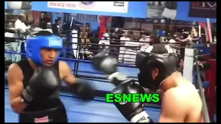 TEOFIMO LOPEZ SPARRING GERVONTA DAVIS WAY WAY BACK  EsNews Boxing