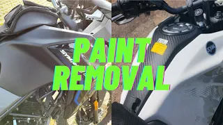 Sym NHT 125  motorcycle - Paint change in five minutes