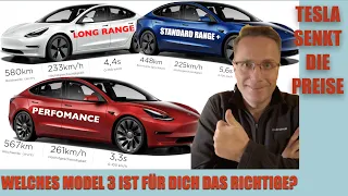 Tesla senkt die Preise, welches Model 3 kann ich empfehlen?