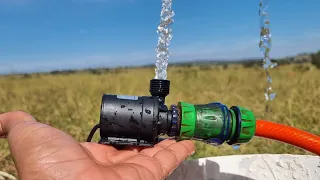 We tested a mini solar water pump