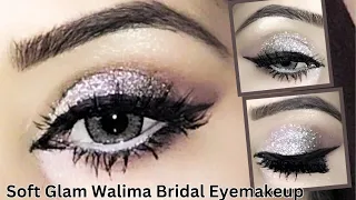 Soft Glam Walima Bridal Eyemakeup Tutorial for beginners | Day time party makeup | Birthday Makeup