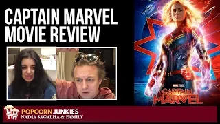 Marvel Studios' CAPTAIN MARVEL - Nadia Sawalha & The Popcorn Junkies Family Movie Review (SPOILERS)
