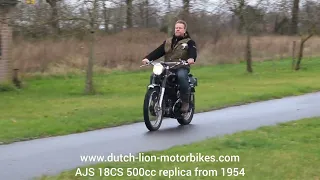 AJS 18CS 500cc replica from 1954