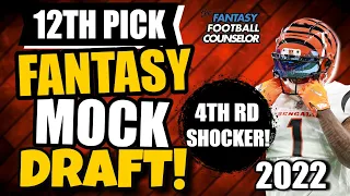 Fantasy Football Mock Draft 2022 - 4th Round Pick Shocker!