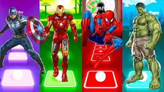 Telis Hop EDM & Phonk Rush - Captain America vs Iron Man vs Spider-Man vs Hulk