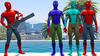 GTA 5 Epic Water Ragdolls Spiderman Vs Spidermans | Jumps/Fails ep.180