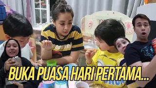 BERBAGI MAKANAN DI BUKA PUASA PERTAMA DAN KASIH SURPRISE KE YANG ULTAH!!