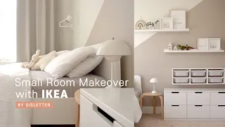 Small room makeover with IKEA items/ How to decorate a room with small changes