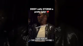 DIDDY calls STORMI a pretty lady in TRAVIS SCOTT presence #shorts #youtubeshorts #trending #latest