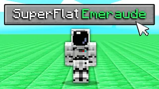 FINIR MINECRAFT... DANS UN MONDE SUPERFLAT EN EMERAUDE ?!