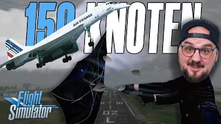 Geht das? Concorde bei 150 Knoten Landen? | Microsoft Flugsimulator Experiment