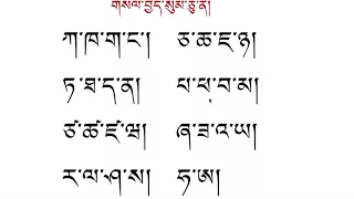 Basic Reading Tibetan Language Part 1