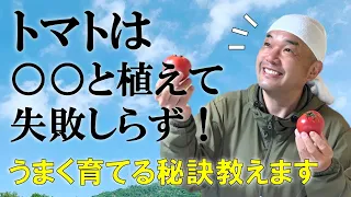 トマトは○〇と植えて失敗知らず！！うまく育てる秘訣教えます【自然農法】