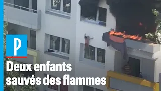 Ils sauvent deux enfants sautant d’une fenêtre pour échapper à un incendie