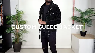 My New Custom Suede Biker Jacket | Men's Fall Fashion OOTD feat. Independence Brothers