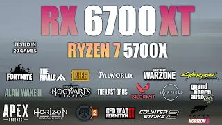 RX 6700 XT + Ryzen 7 5700X : Test in 20 Games - RX 6700XT Gaming
