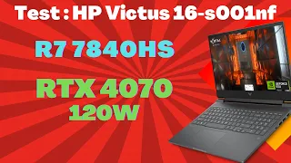 Test HP Victus 16 s0001nf : 7h d'autonomie dans un PC gaming !