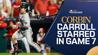 Corbin Carroll is a STAR! 3 HITS, 2 RBI, 2 SB in Game 7 of the NLCS!