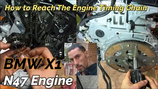 BMW X1 N47 Engine timing chain was damaged