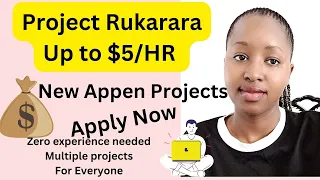 Up to  KSHS 1000/HR Working on Easy and Exciting Appen Projects/ Beginner Friendly