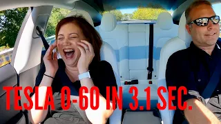 BLAST OFF!  🚀 Tesla Model 3 Performance Reactions | ACCELERATION | LAUNCH