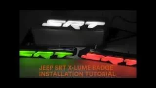 X-Lume illuminated Jeep SRT logo installation video