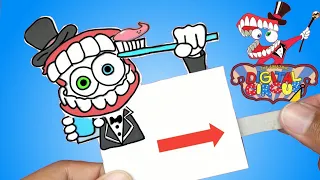 Making FUNNY The Amazing Digital Circus Paper Craft | DIY Paper Toys - by @GLITCH