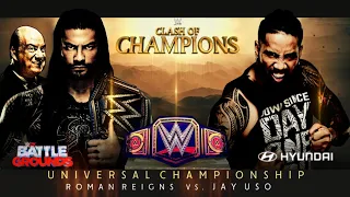 WWE Clash of Champions 2020 - Roman Reigns vs Jey Uso Custom Match Card HD