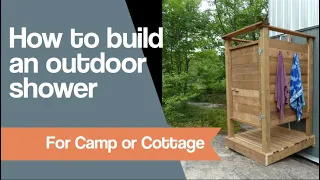 How to make an Outdoor Shower