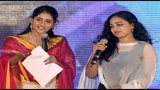 Funny Questions To Nithya Menon | Gunde Jaari Gallanthayyinde Audio Launch | Nitin | Anoop Rubens