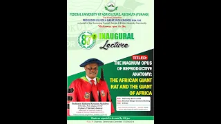 87th Inaugural Lecture: THE MAGNUM OPUS OF REPRODUCTIVE ANATOMY