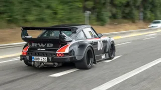 Cars Leaving Nürburgring Tankstelle - GT4 RS, Huracan STO, Porsche 930 RWB, 500HP S2, R34 GTR, 600LT