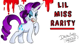 LIL MISS RARITY 🐴 My Little Pony Creepypasta | Draw My Life Português