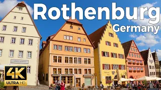 Rothenburg, Germany Walking Tour (4k Ultra HD 60fps) – With Captions