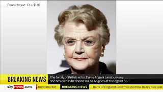 Dame Angela Lansbury dies - Sky Breaking News (11 October 2022)