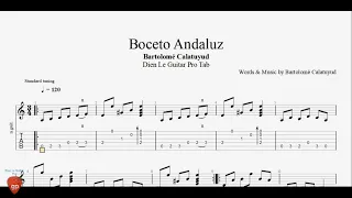 Boceto Andaluz by Bartolomé Calatuyud - Guitar Pro Tab