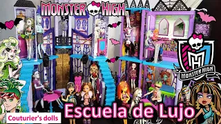 MONSTER HIGH ESCUELA DE LUJO REVIEW en ESPAÑOL  PLAYSET (DELUXE HIGH SCHOOL)