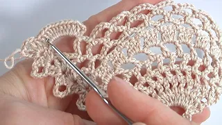 How to Make and Design Crochet Lace/Delicate Crochet Lace/ Crochet Lace Pattern