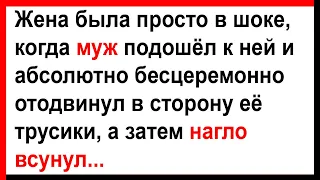 Муж отодвинул в сторону её трусики и нагло всунул... Анекдоты! Юмор! Позитив!